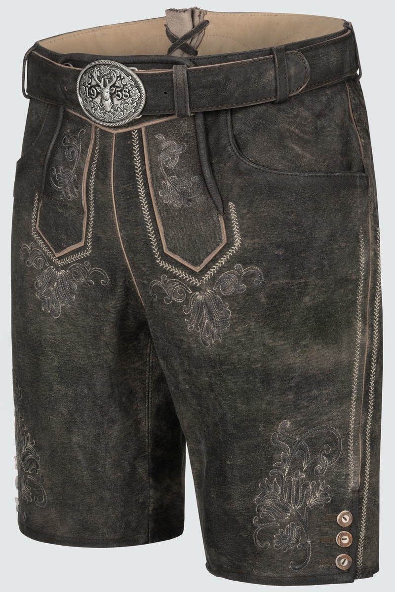 Lederhose Arijus met riem
