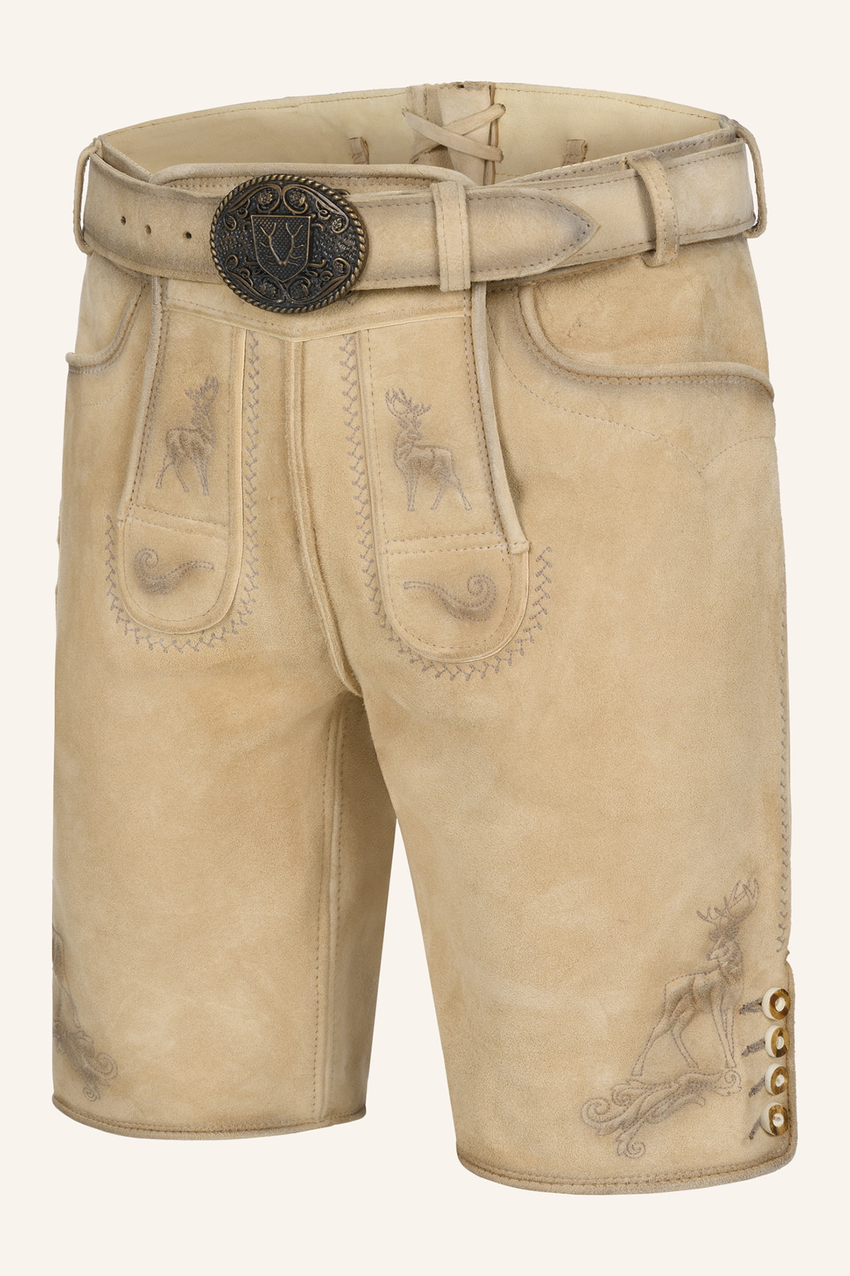 Lederhose Thaddeus met riem