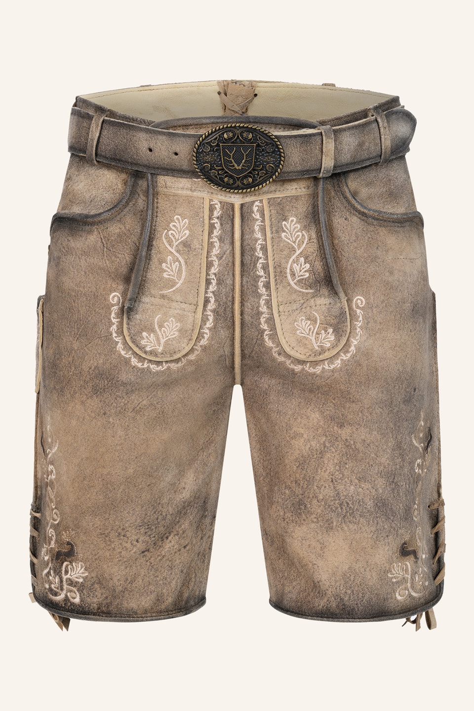 Lederhose Melo met riem