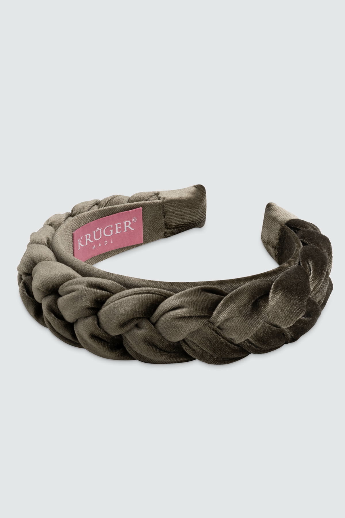 Gevlochten fluwelen haarband