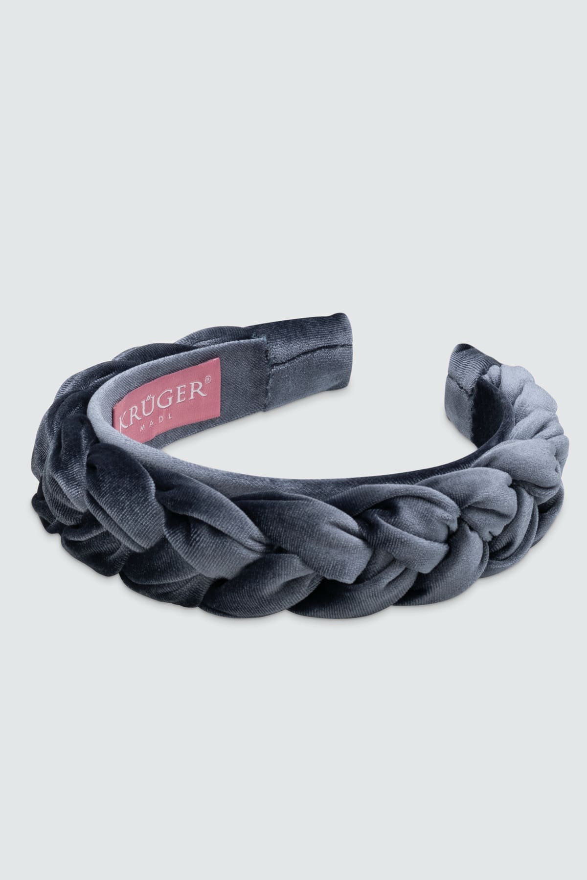 Gevlochten fluwelen haarband
