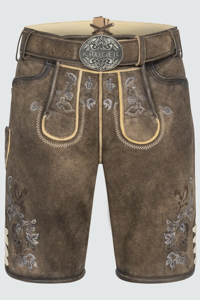 Lederhose Ulli met riem
