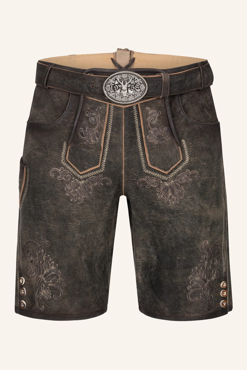 Lederhose Arijus met riem