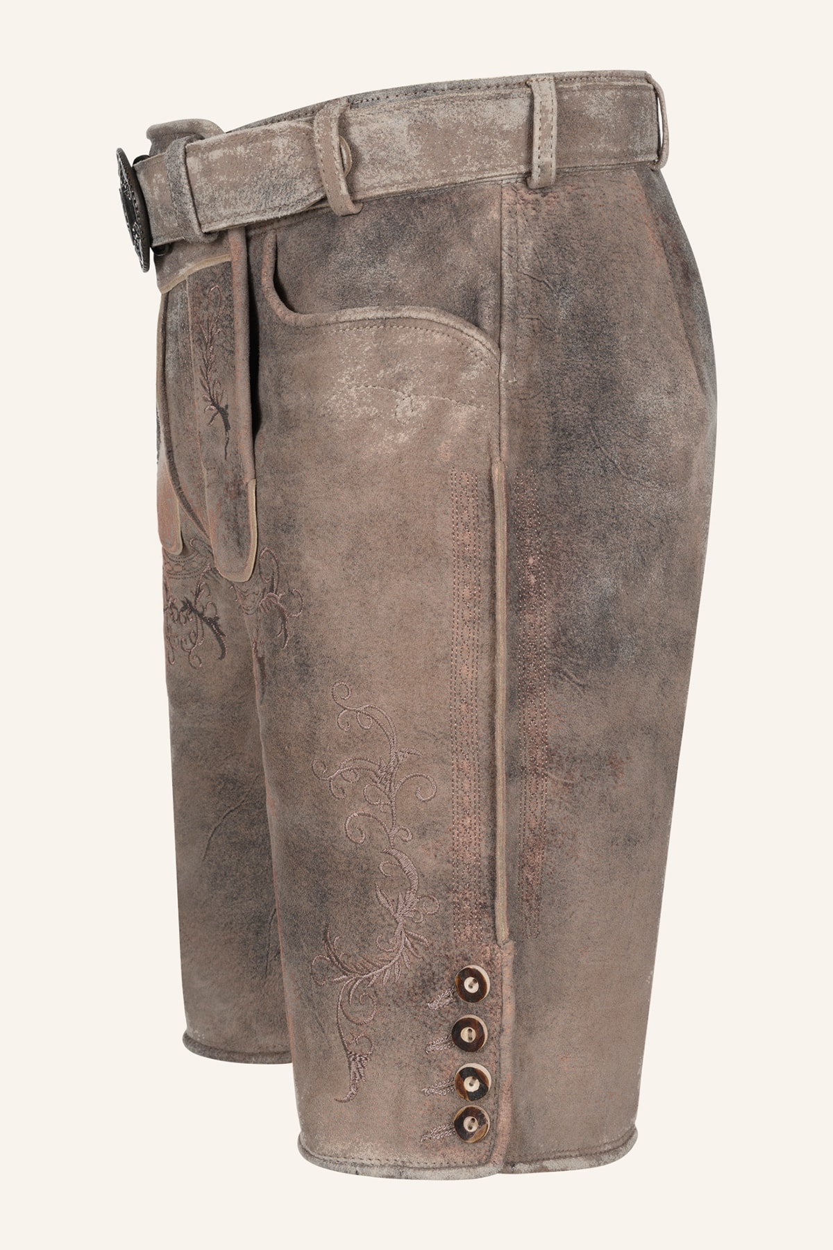 Lederhose Delio met riem