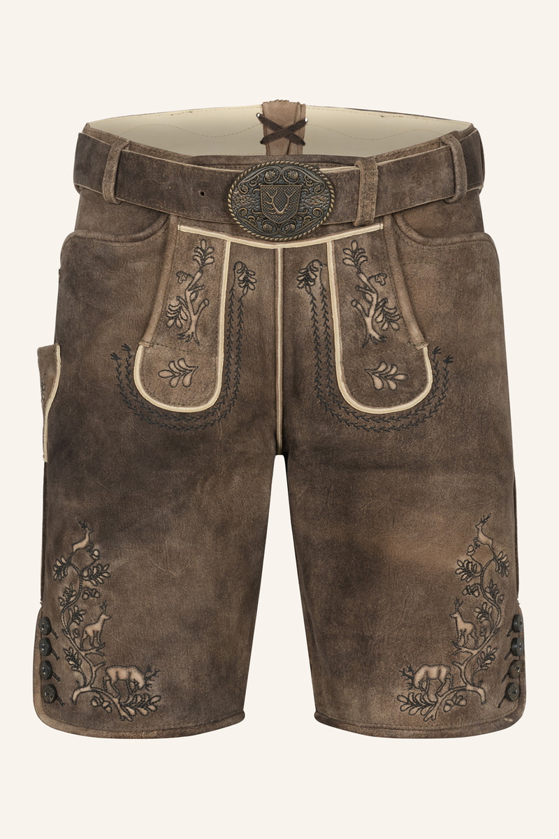 Lederhose Mischa met riem