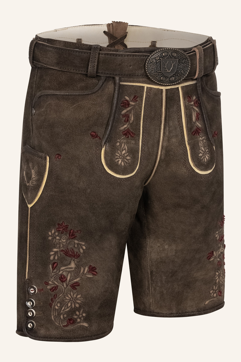 Lederhose Olivier met riem