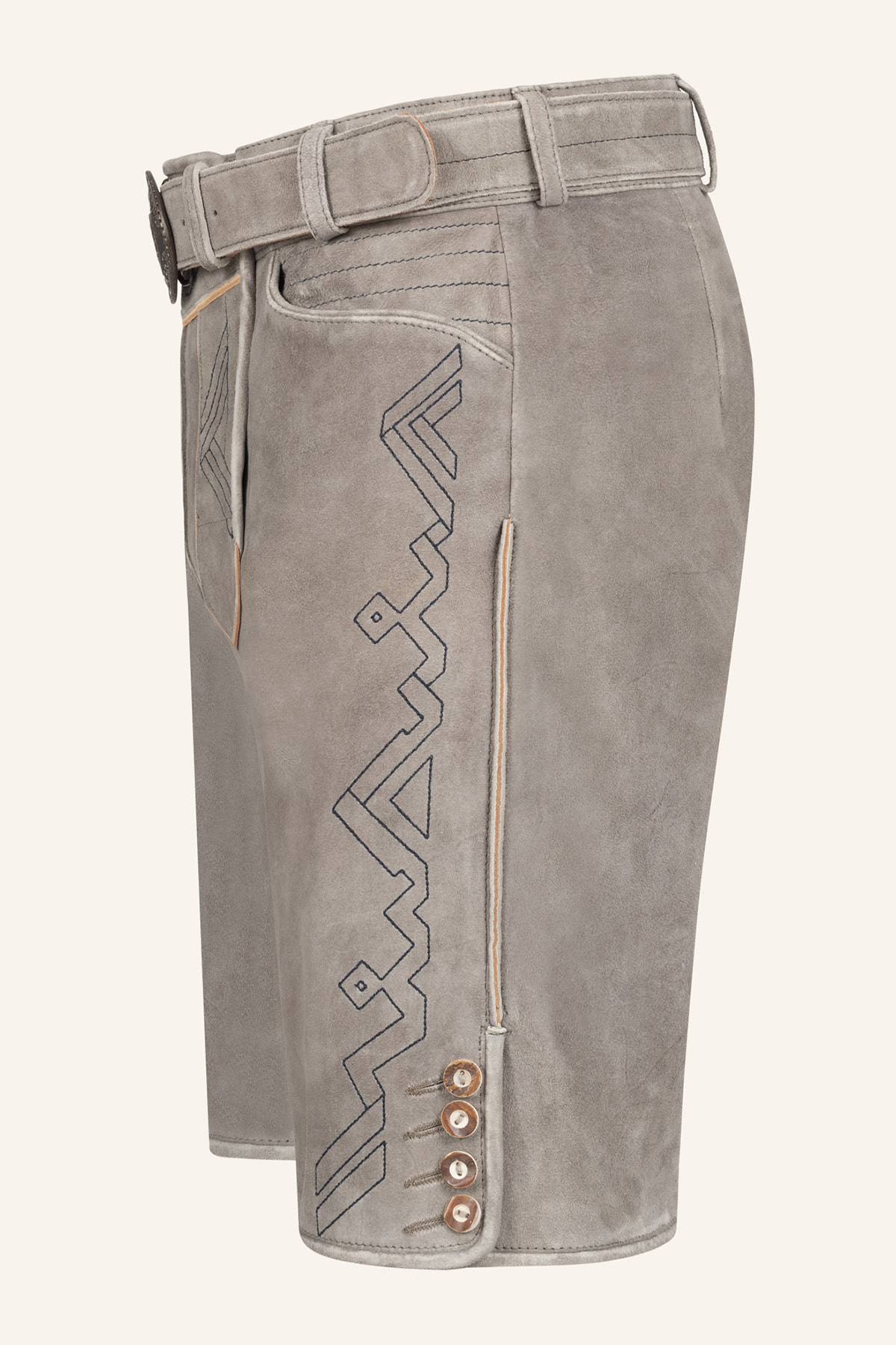 Lederhose Xilas met riem