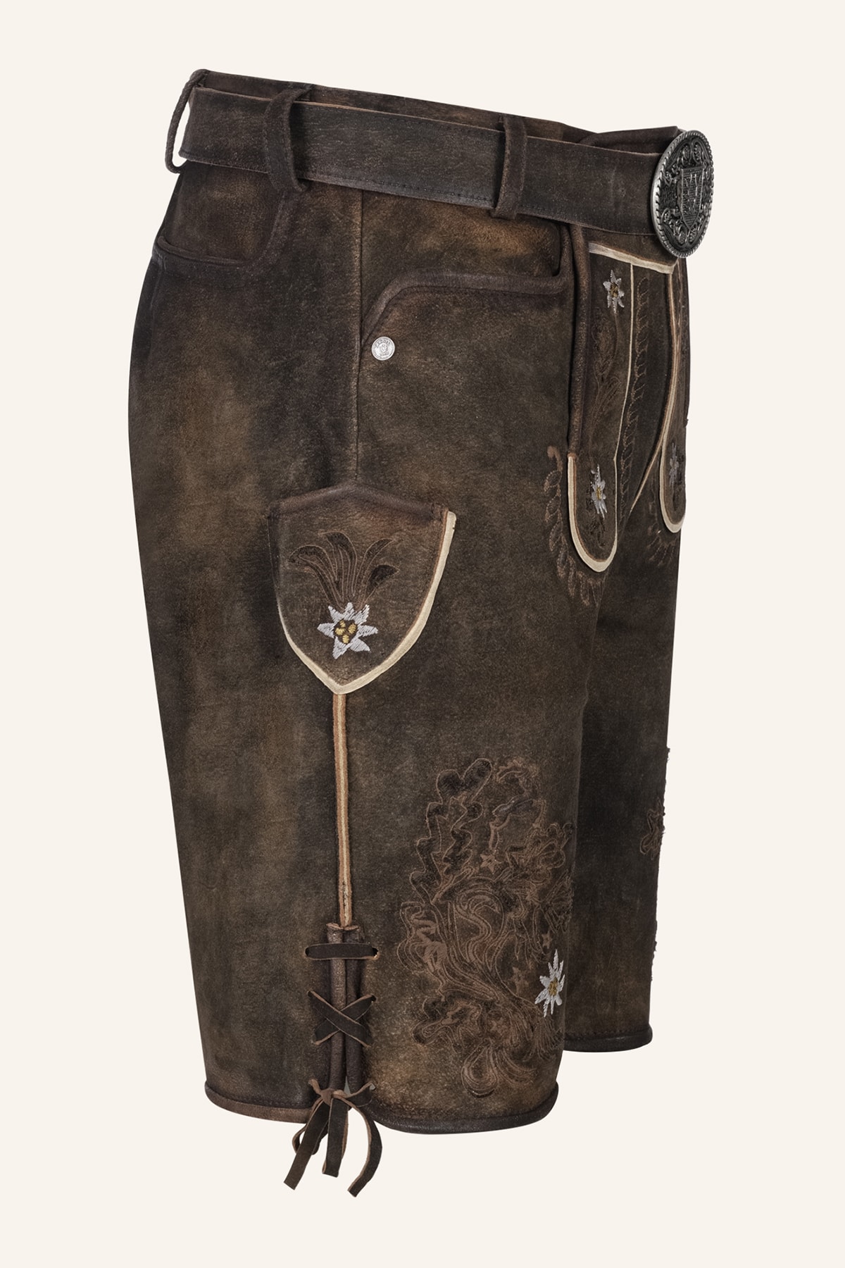 Lederhose Leny met riem