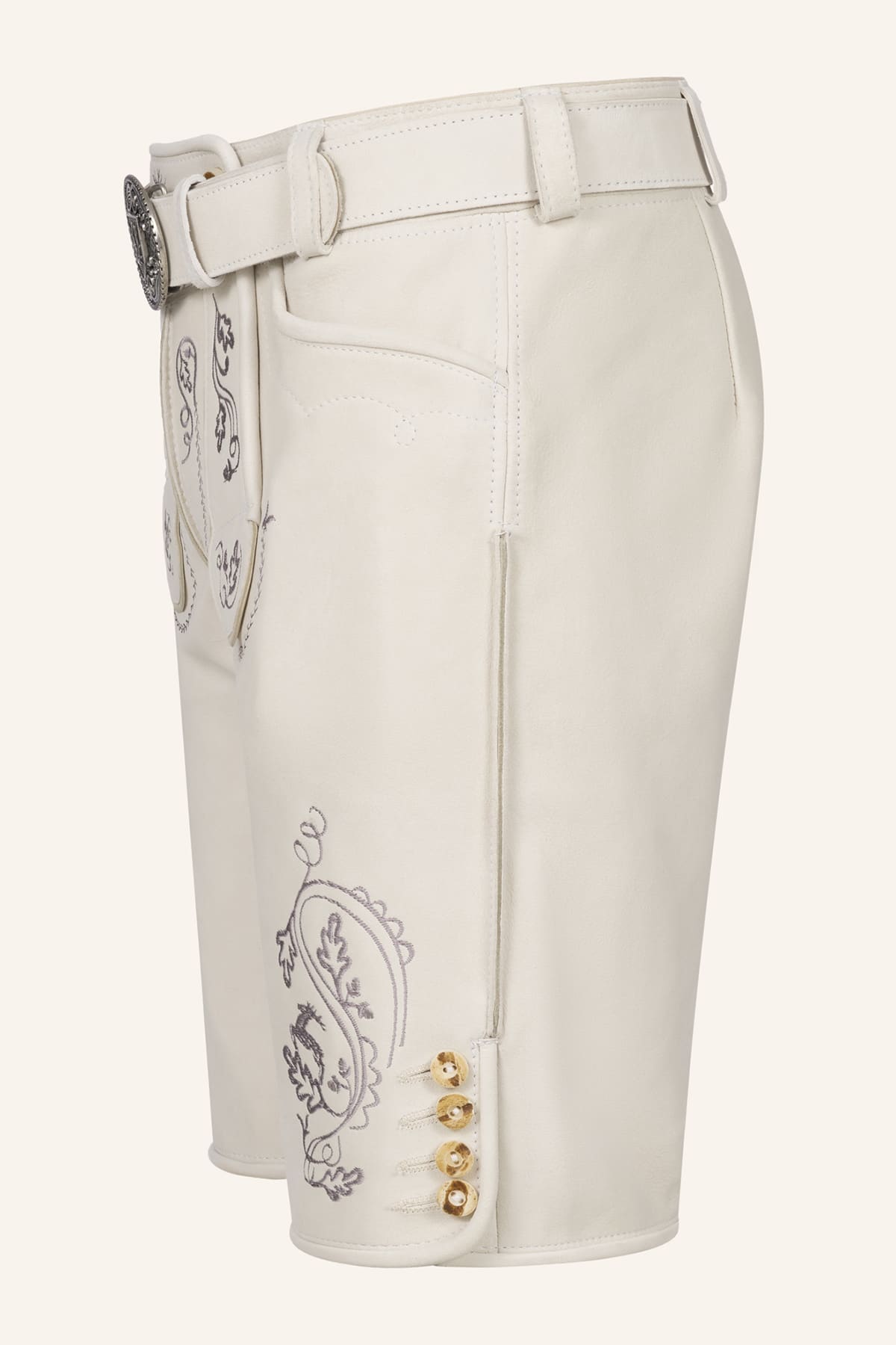 Lederhose Evan met riem