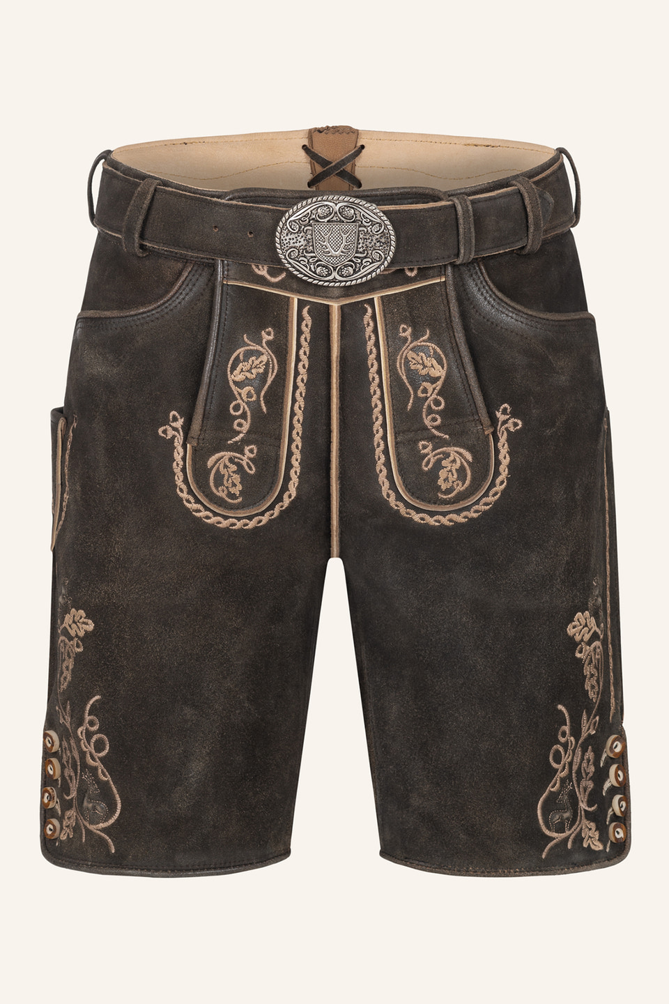 Lederhose Orlando met riem