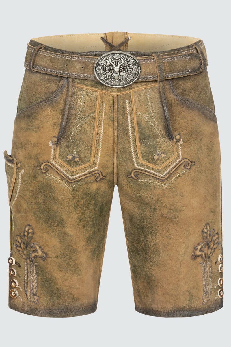 Lederhose Milo met riem