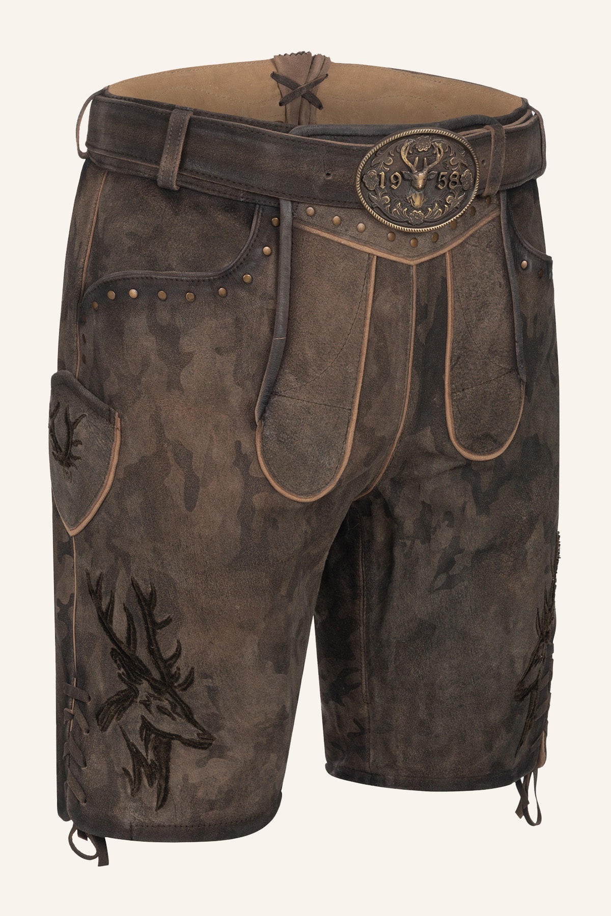 Lederhose Matze met riem