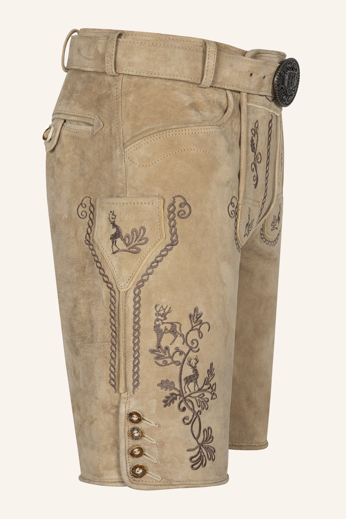 Lederhose Milian met riem