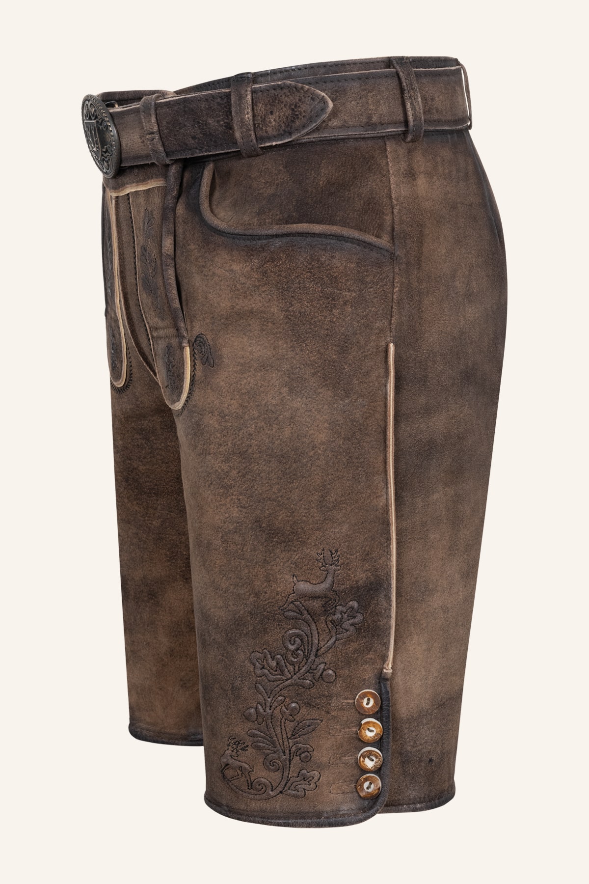 Lederhose Aelion met riem