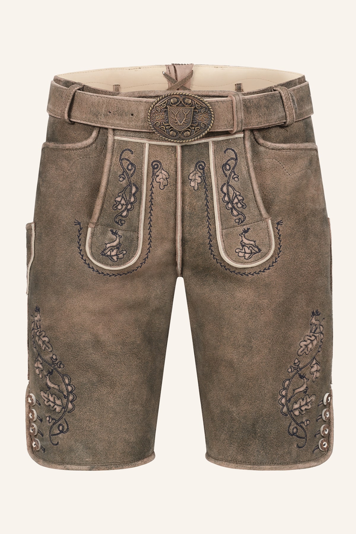 Lederhose Gildo met riem