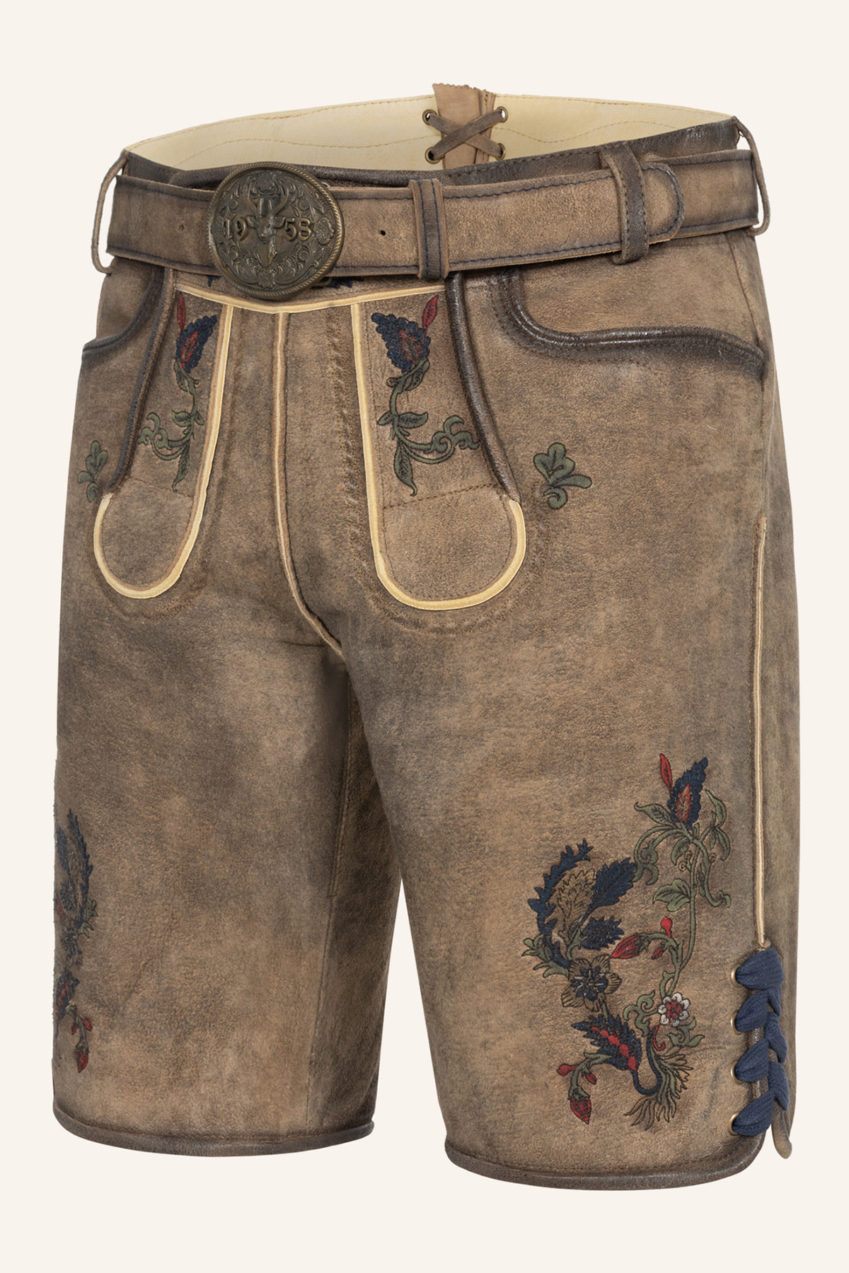 Lederhose Emil met riem