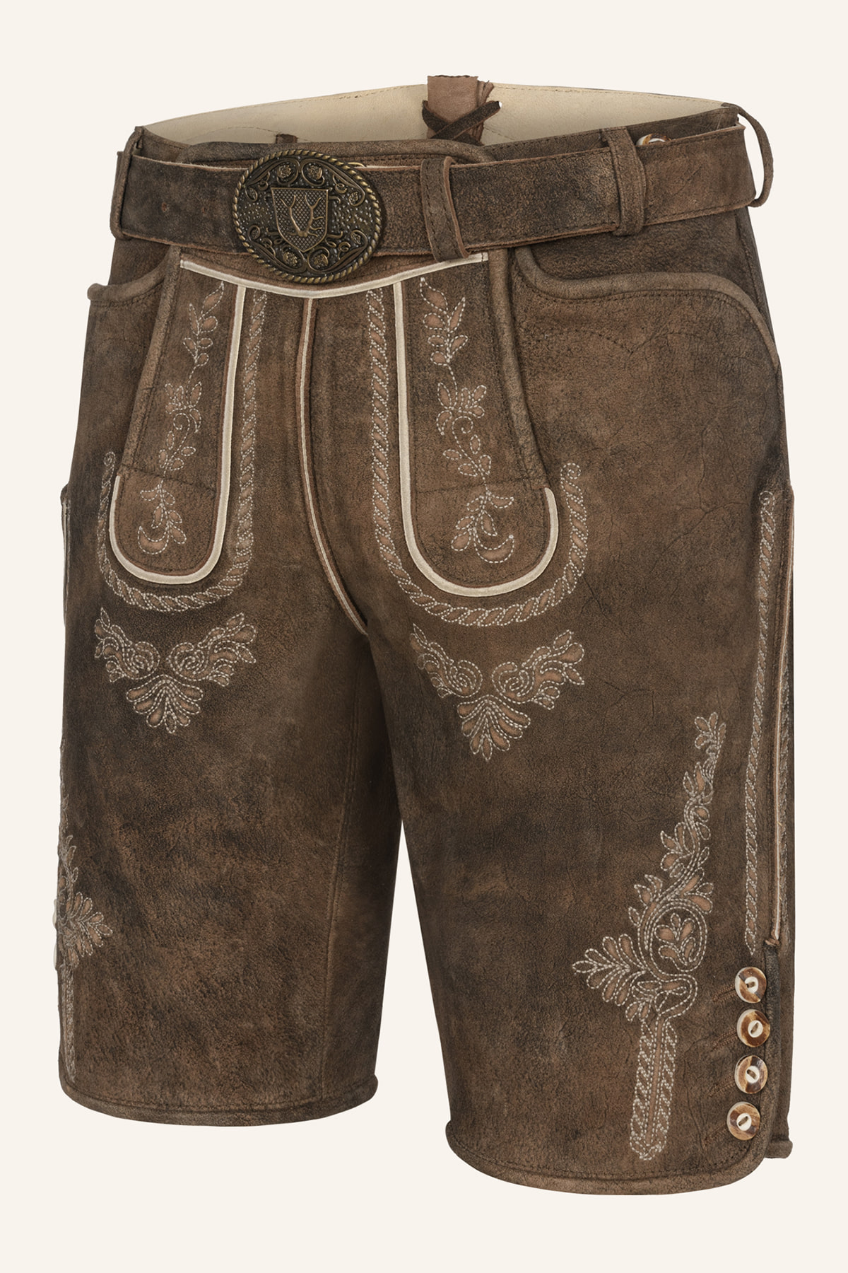 Lederhose Quan met riem