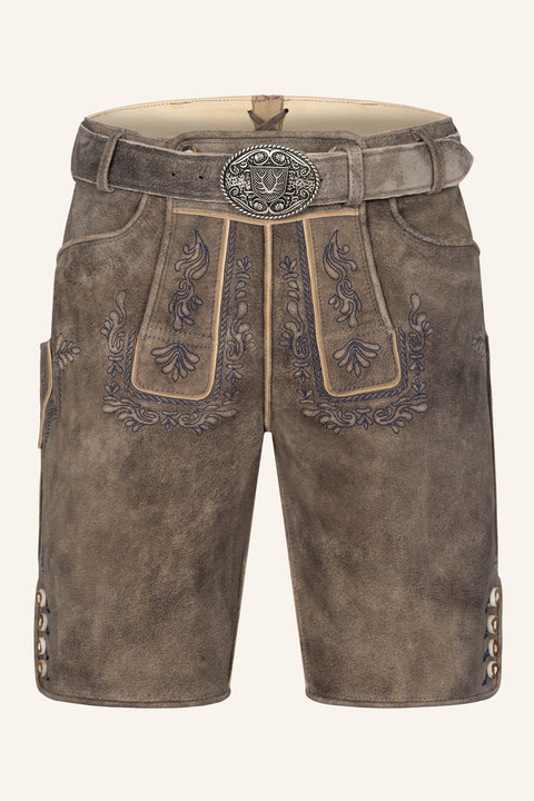 Lederhose Karim met riem