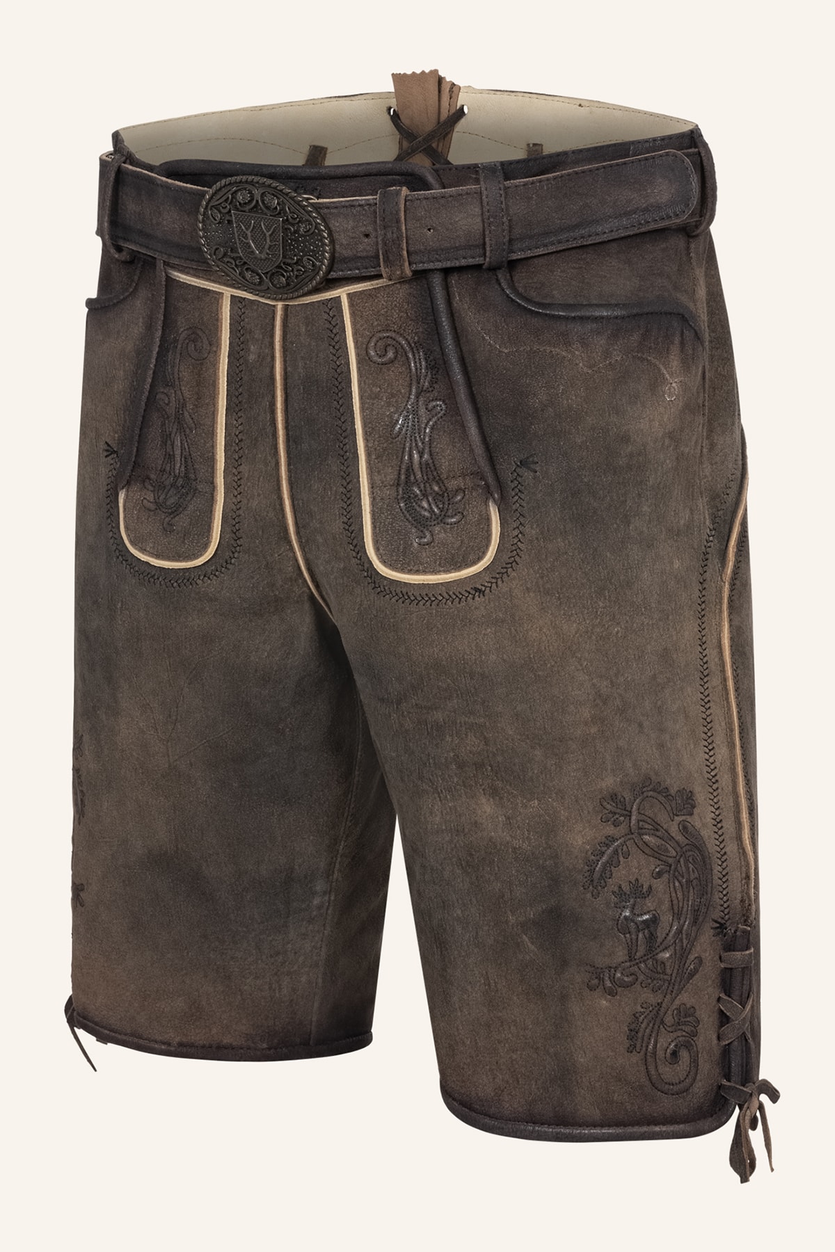 Lederhose Raul met riem