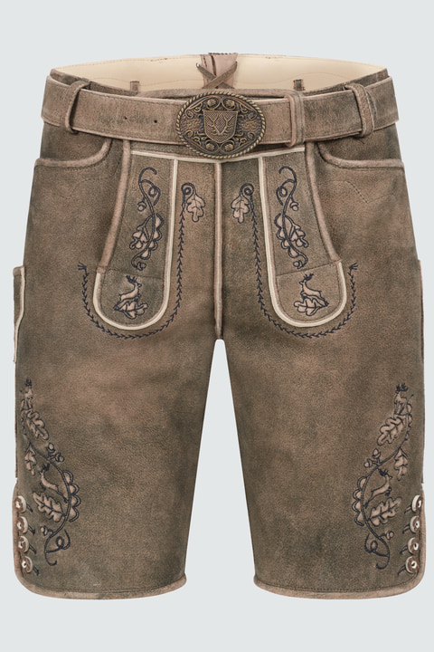Lederhose Gildo met riem