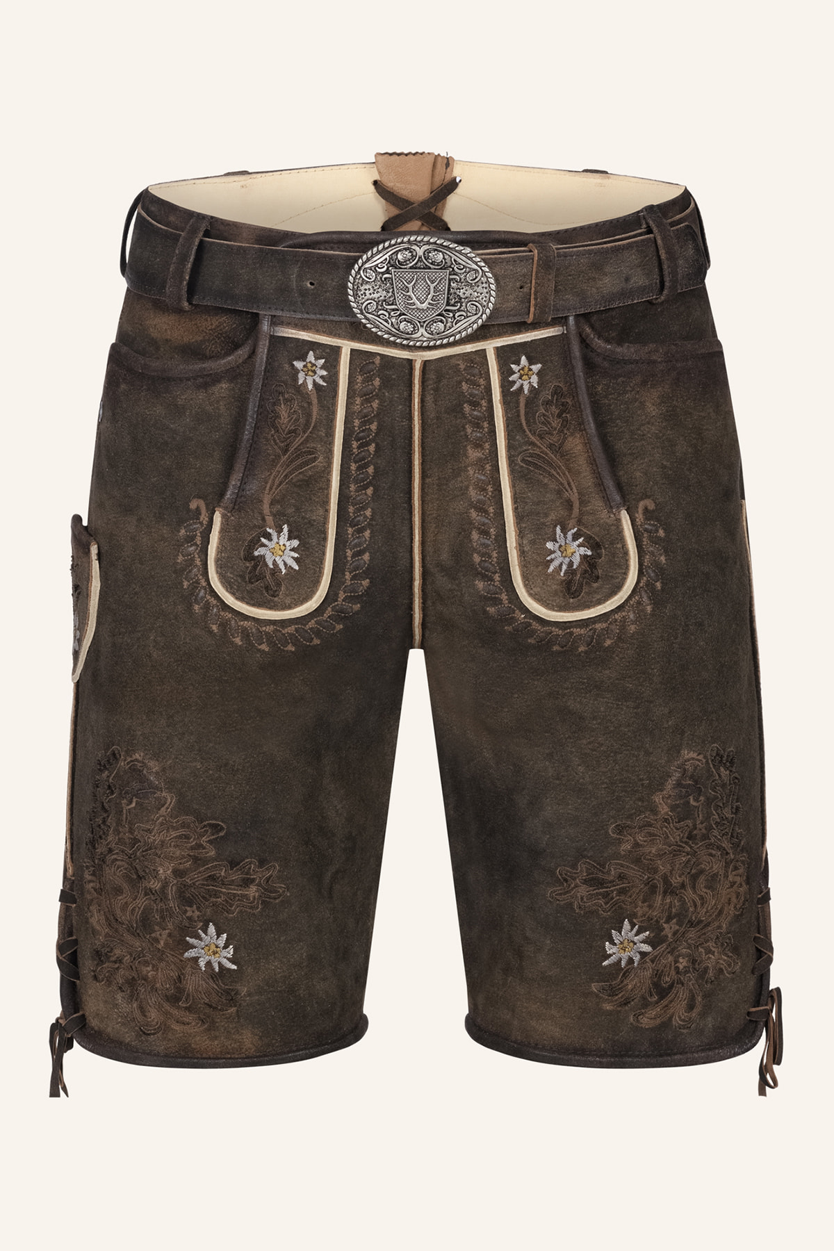 Lederhose Leny met riem