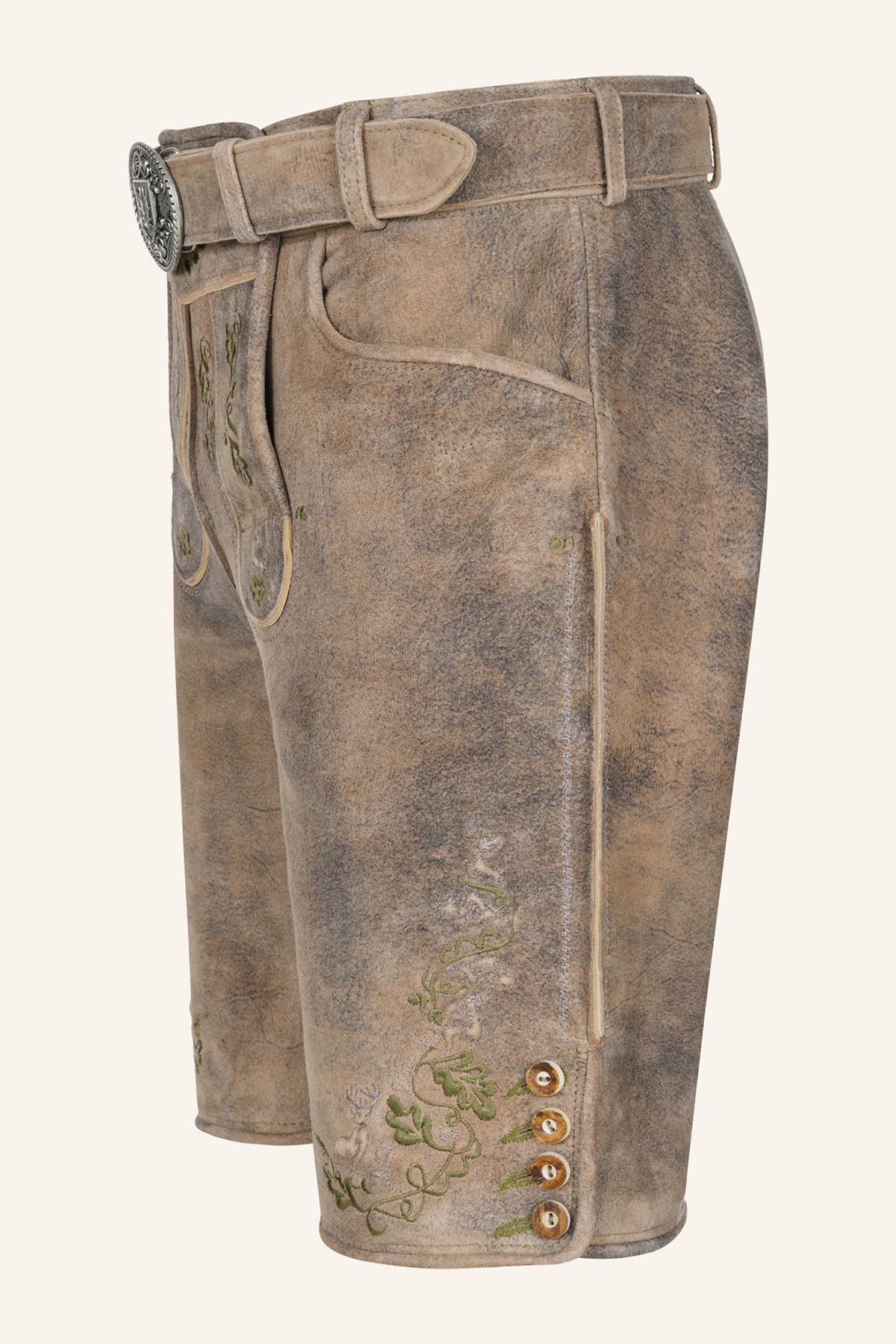 Lederhose Arthas met riem