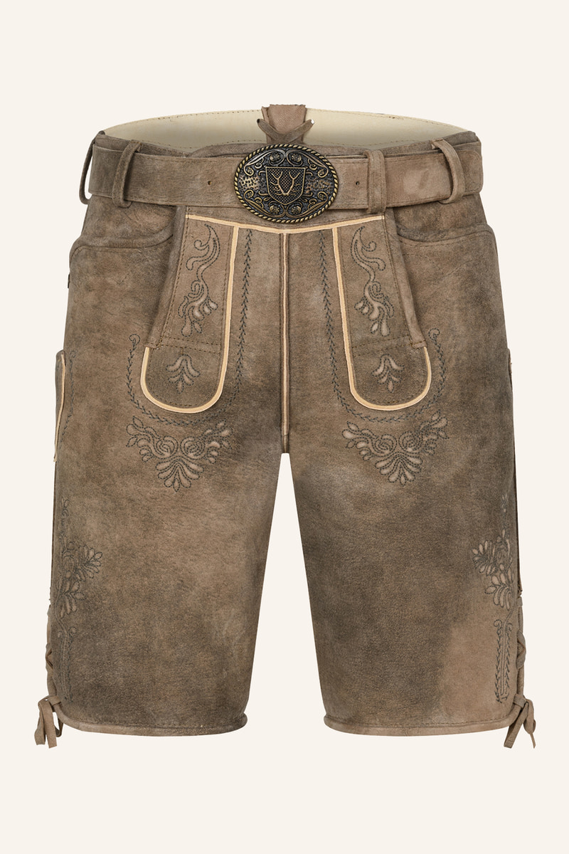 Lederhose Weston met riem