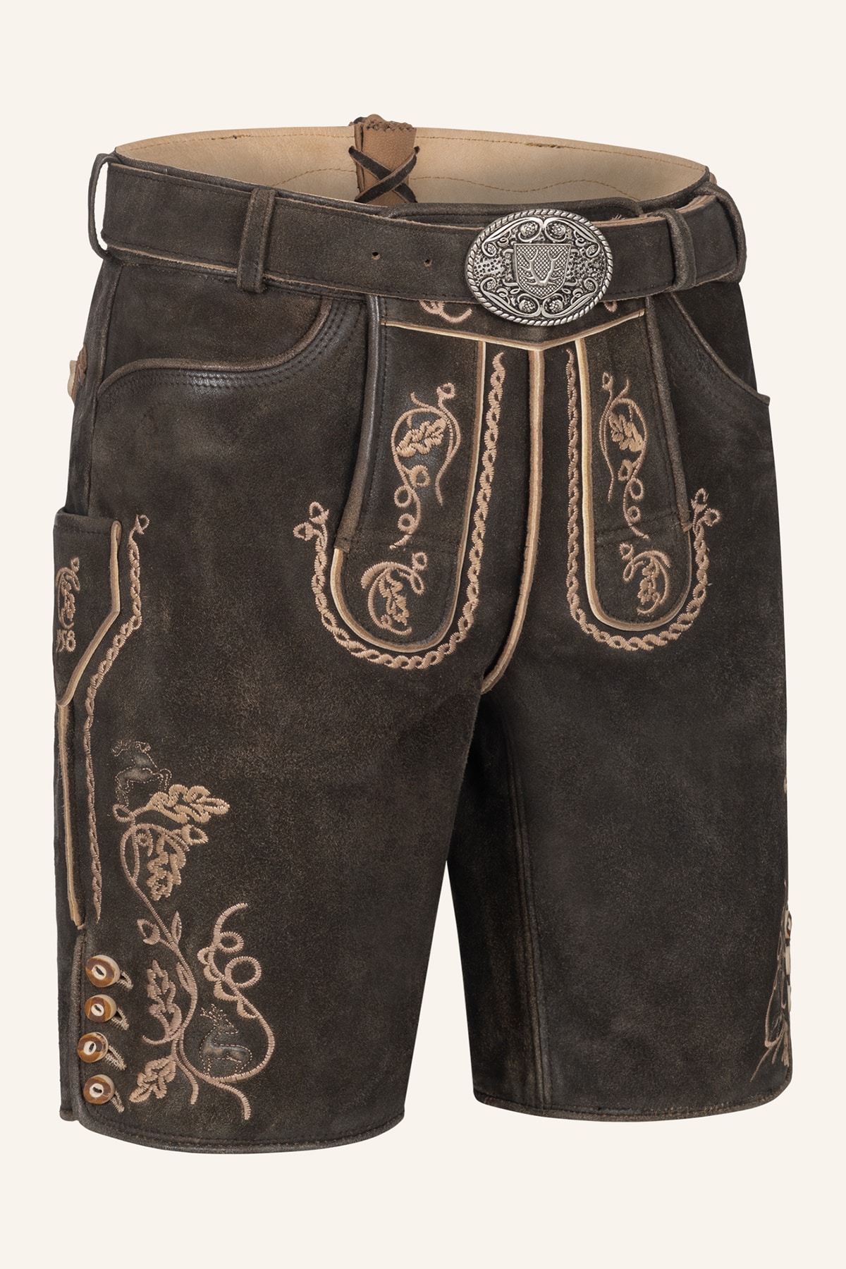 Lederhose Orlando met riem