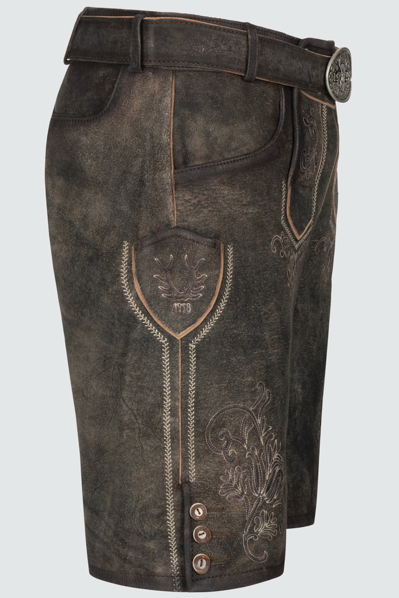 Lederhose Arijus met riem