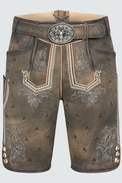 Lederhose Lukas met riem