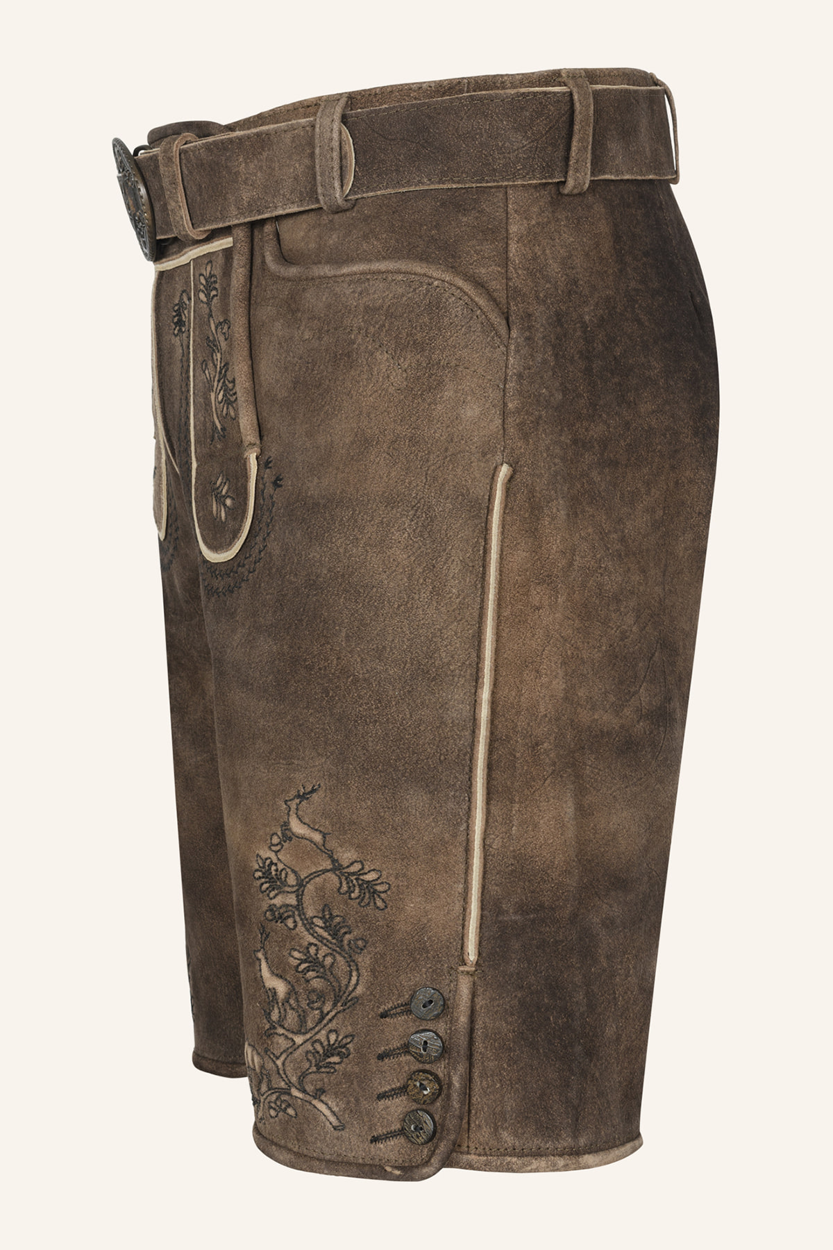 Lederhose Mischa met riem