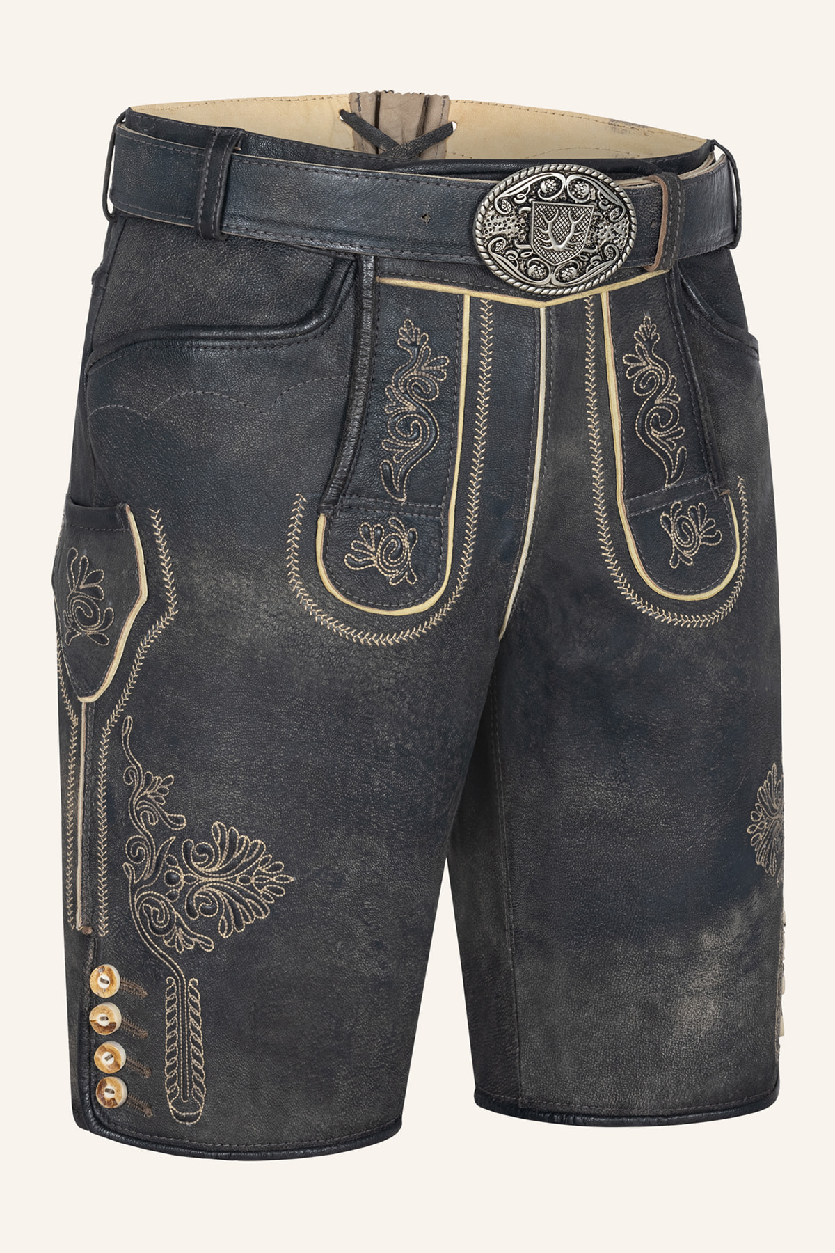 Lederhose Austin met riem