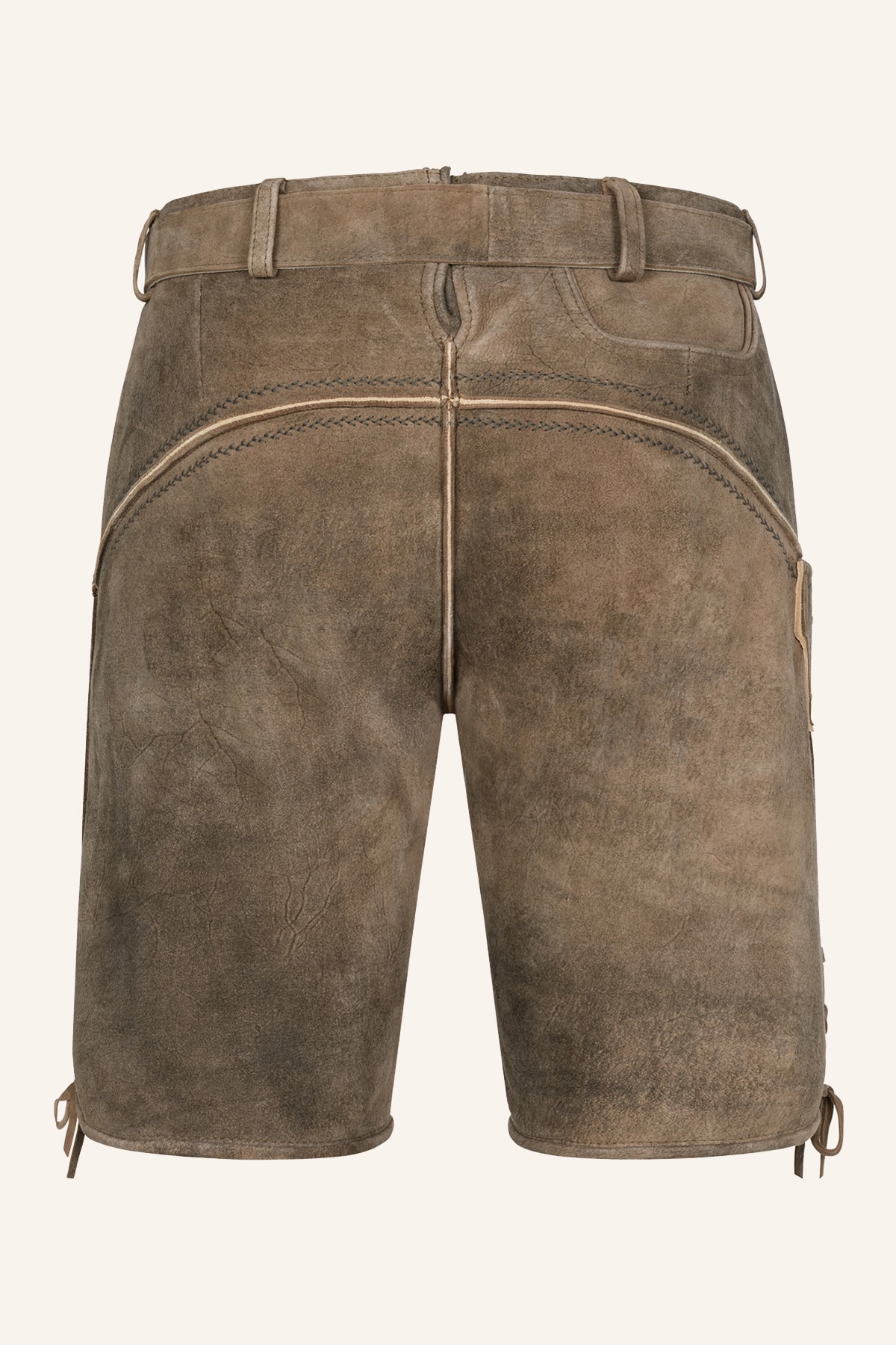 Lederhose Weston met riem