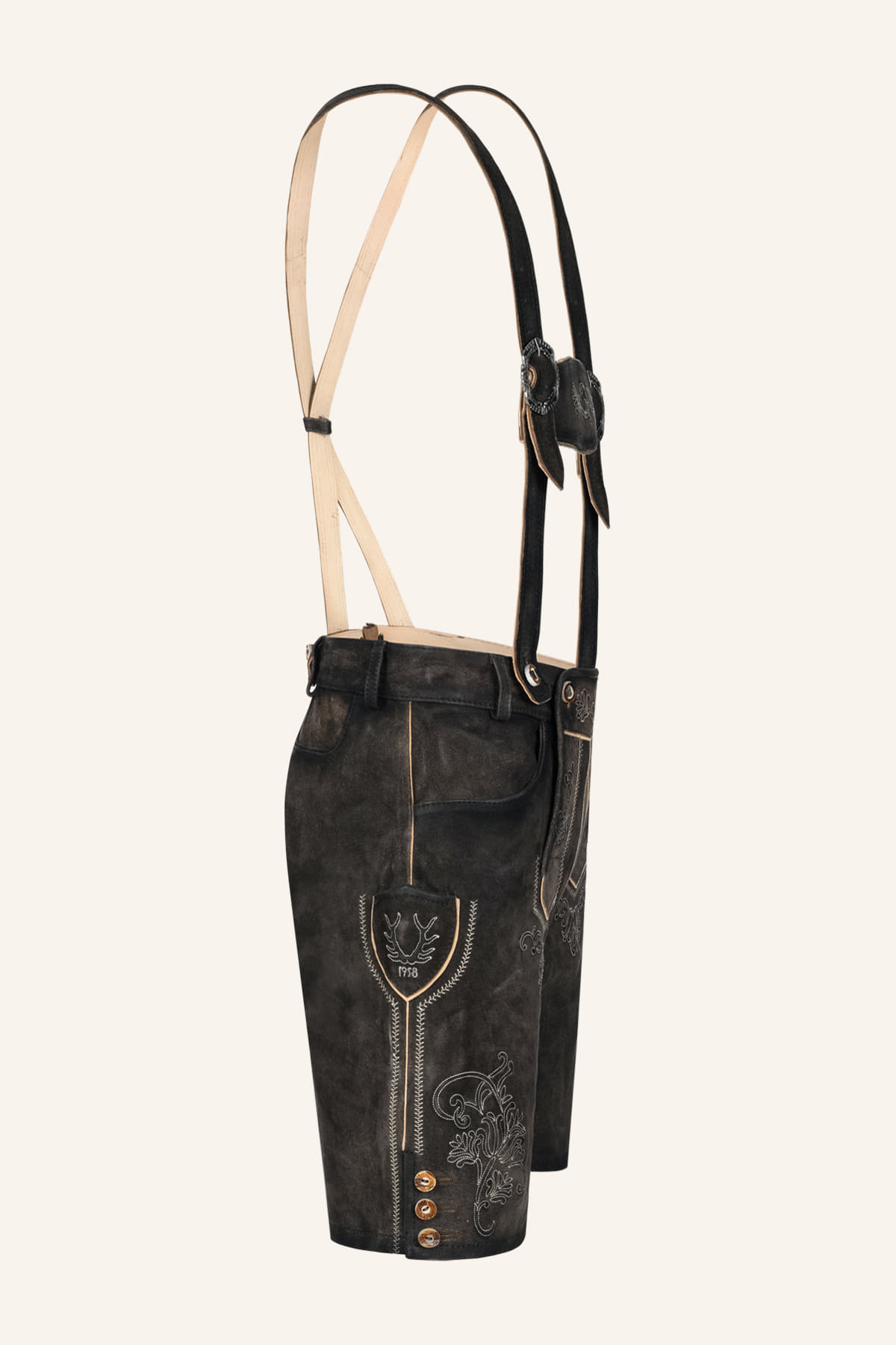 Lederhose Werno met bandjes