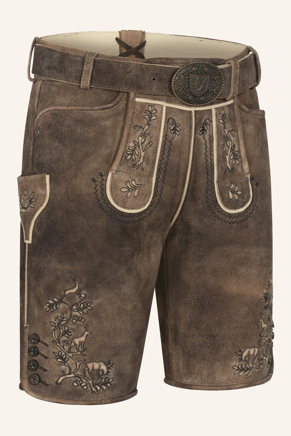 Lederhose Mischa met riem