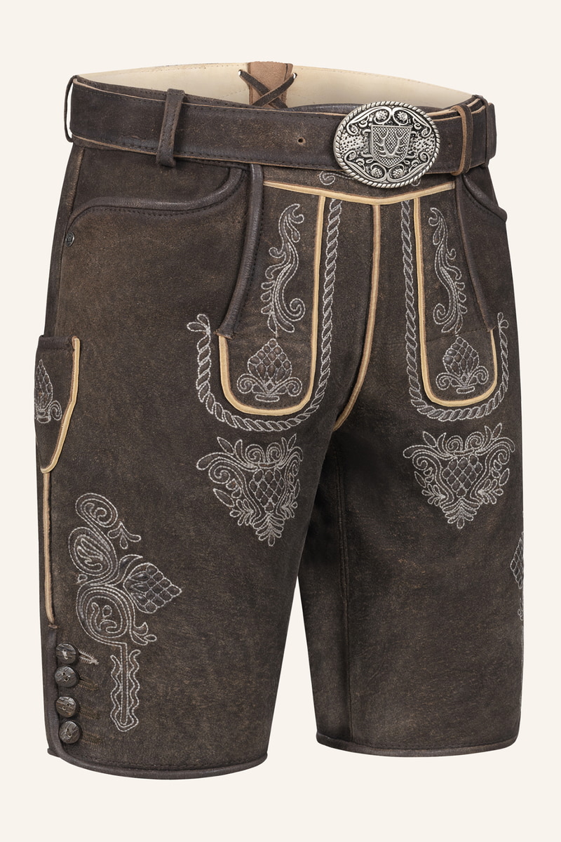 Lederhose Vinc met riem