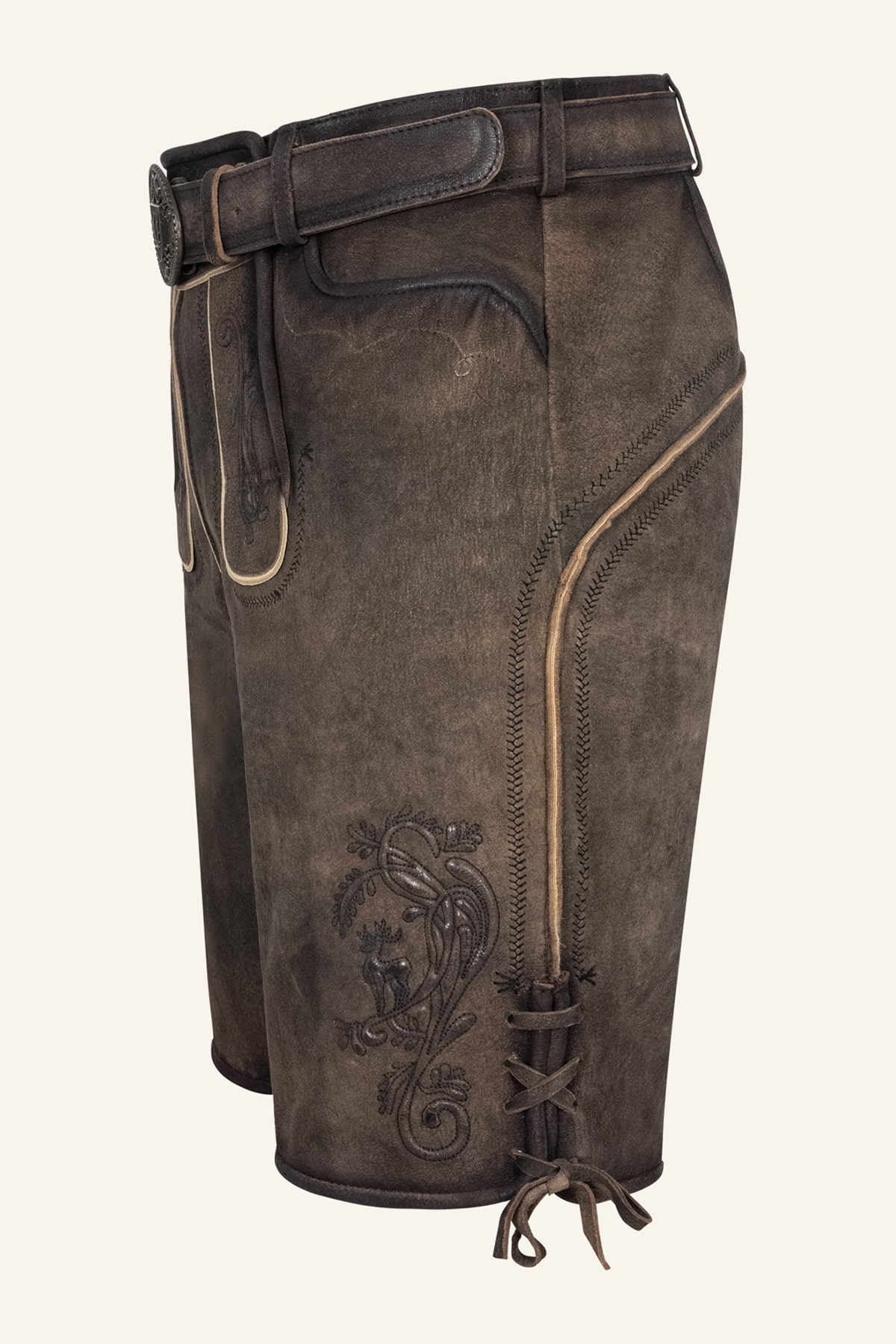 Lederhose Raul met riem