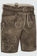 Lederhose Wanja met riem