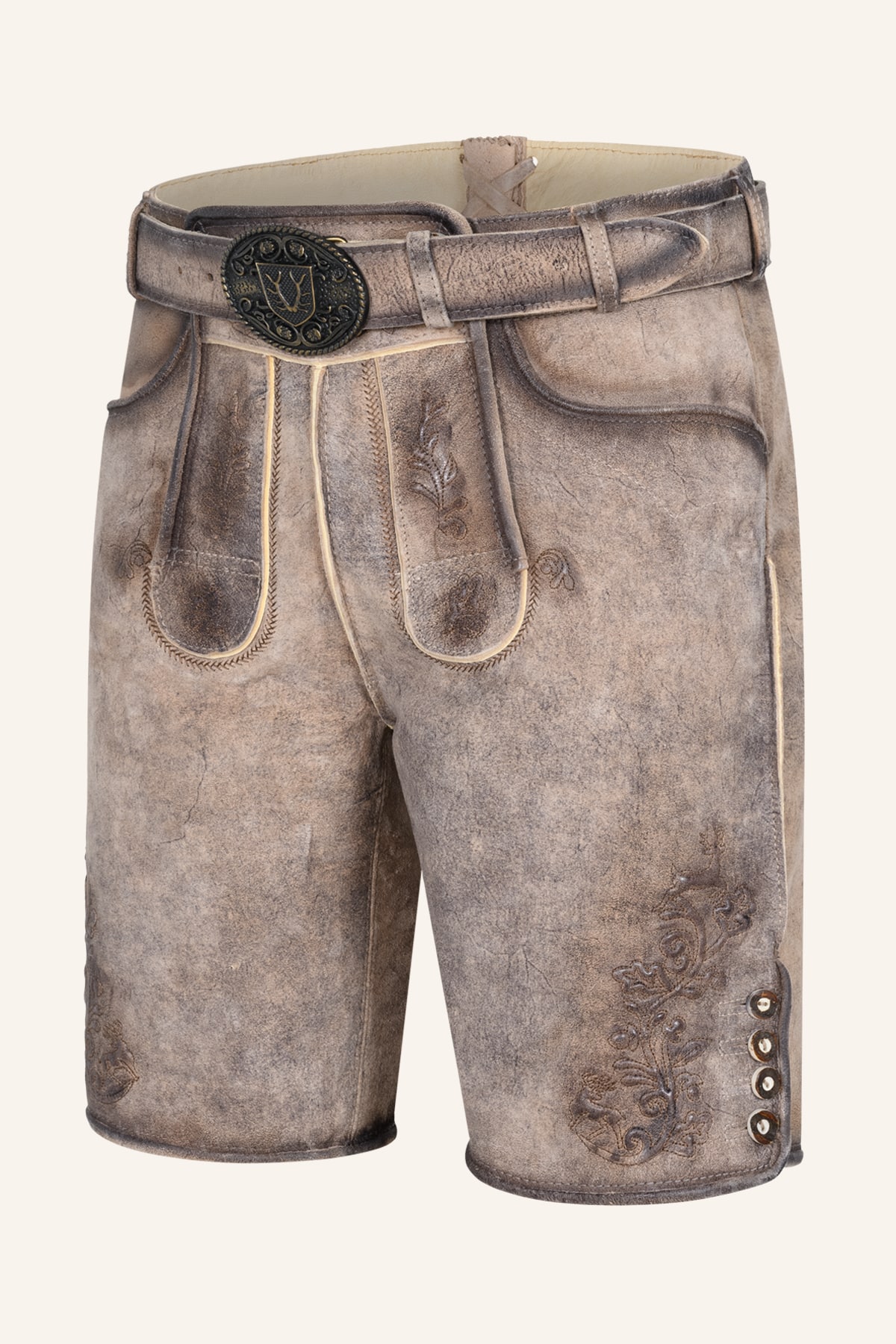 Lederhose Aelion met riem