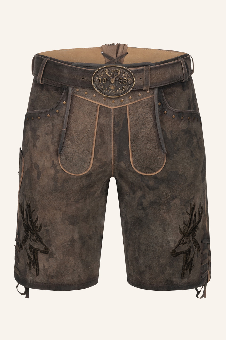 Lederhose Matze met riem