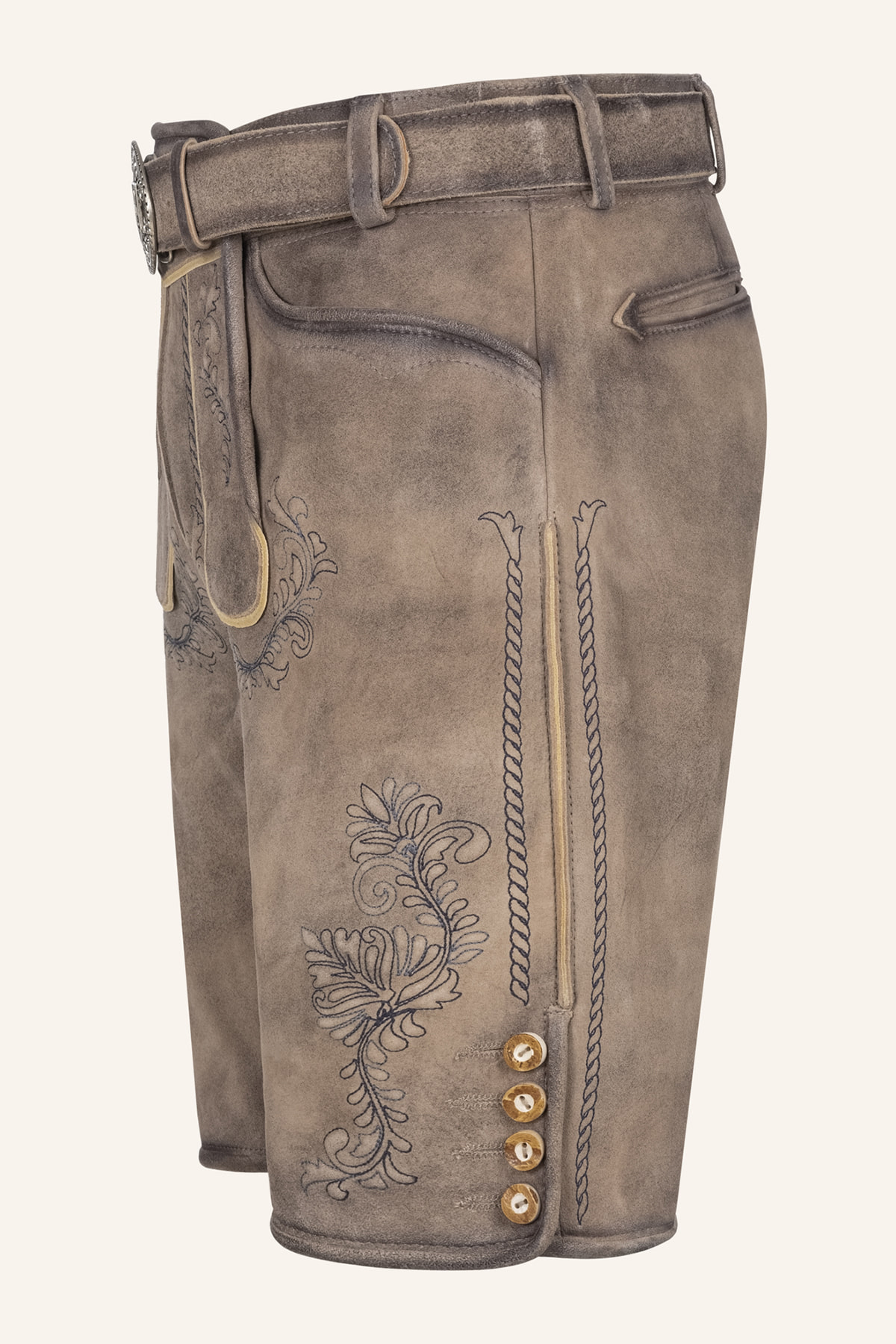 Lederhose Brandon met riem