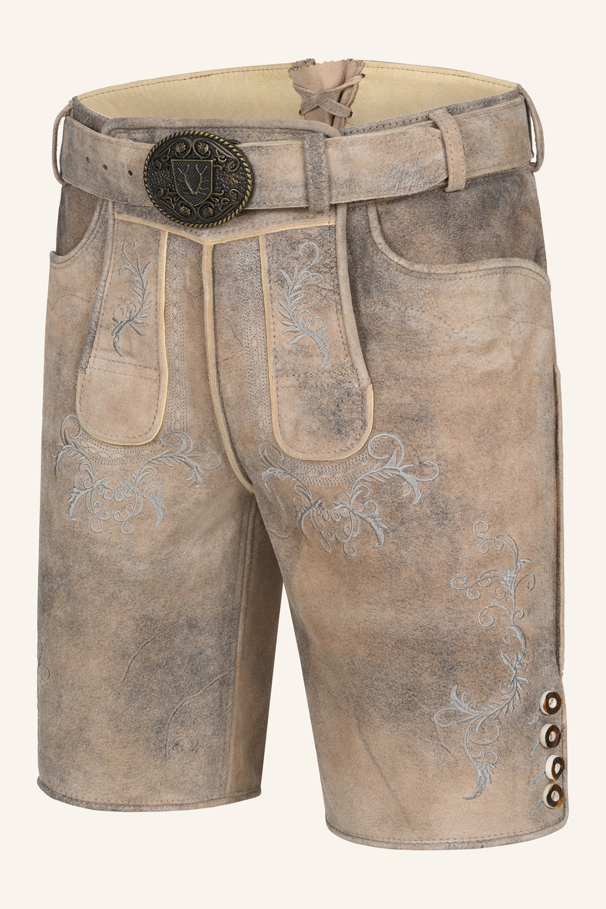 Lederhose Delio met riem