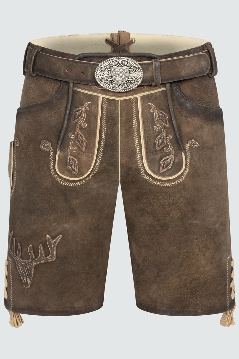 Lederhose Werner met riem