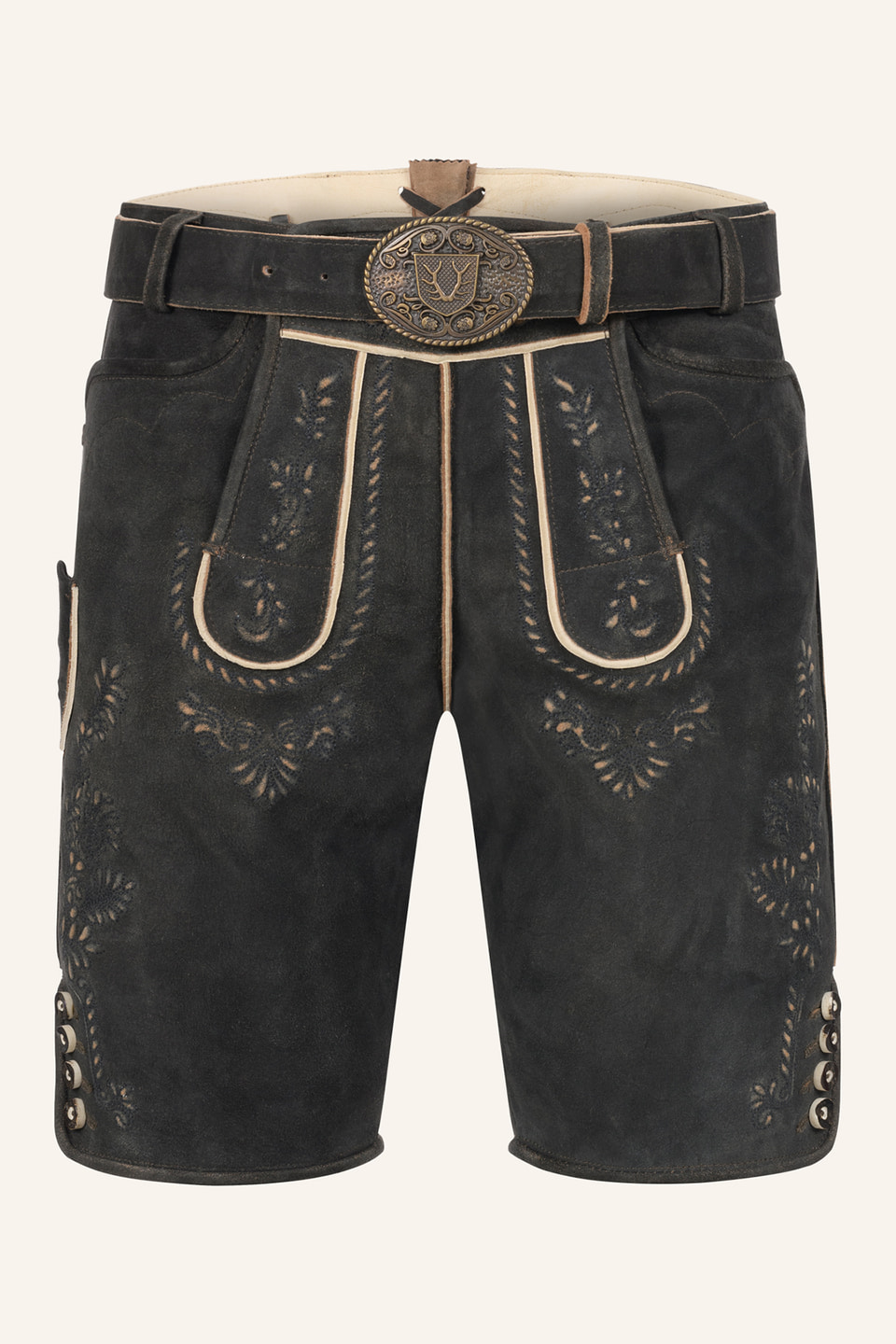 Lederhose Gaspar met riem