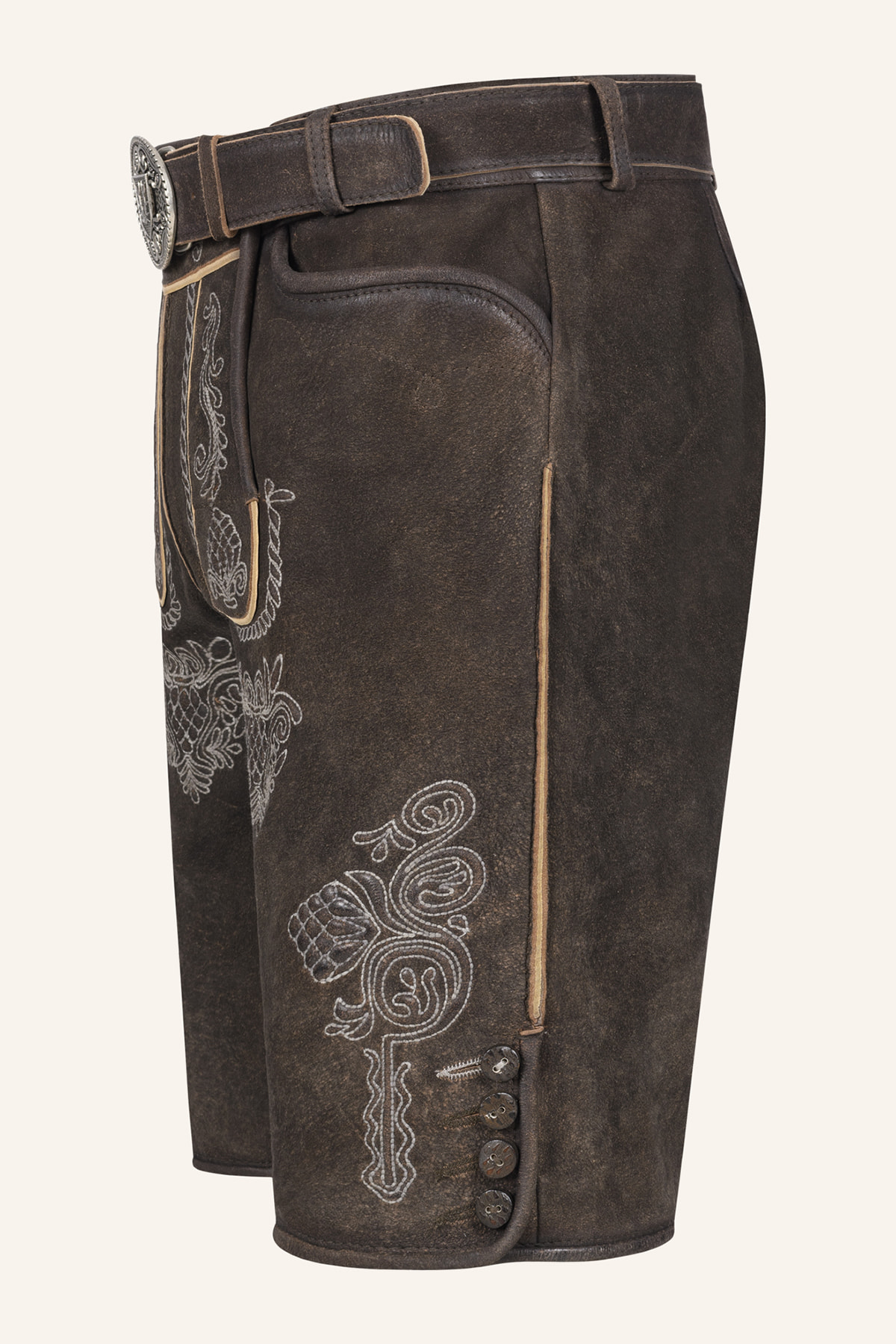 Lederhose Vinc met riem