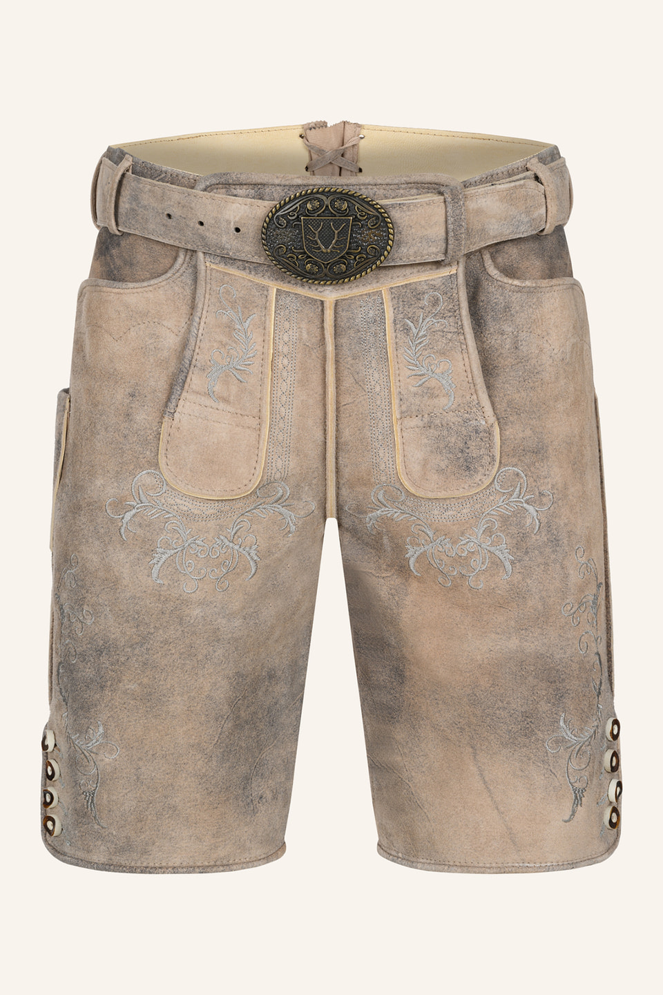 Lederhose Delio met riem