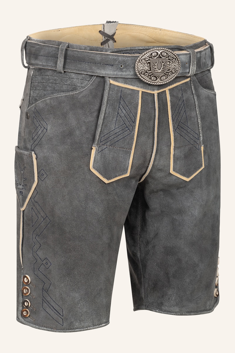Lederhose Xilas met riem