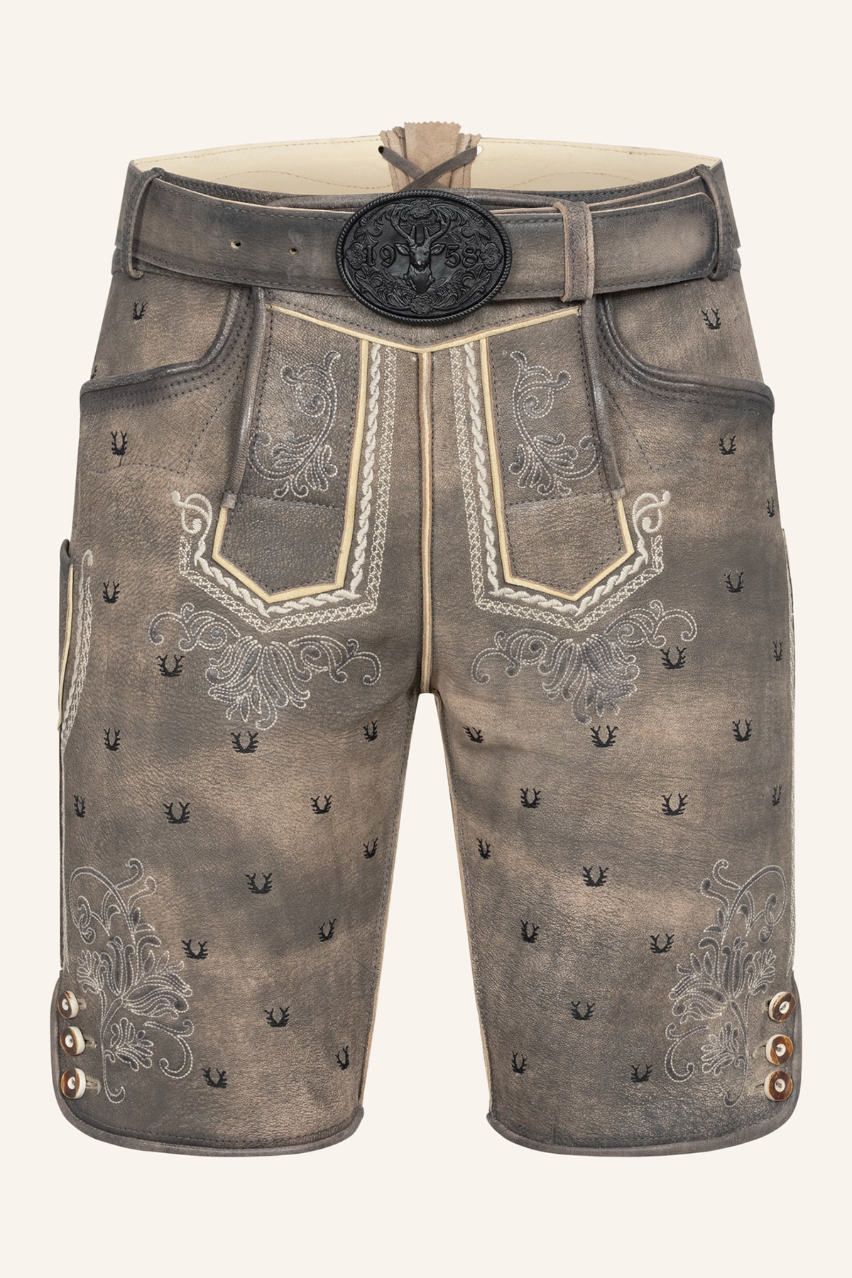 Lederhose Harvey met riem