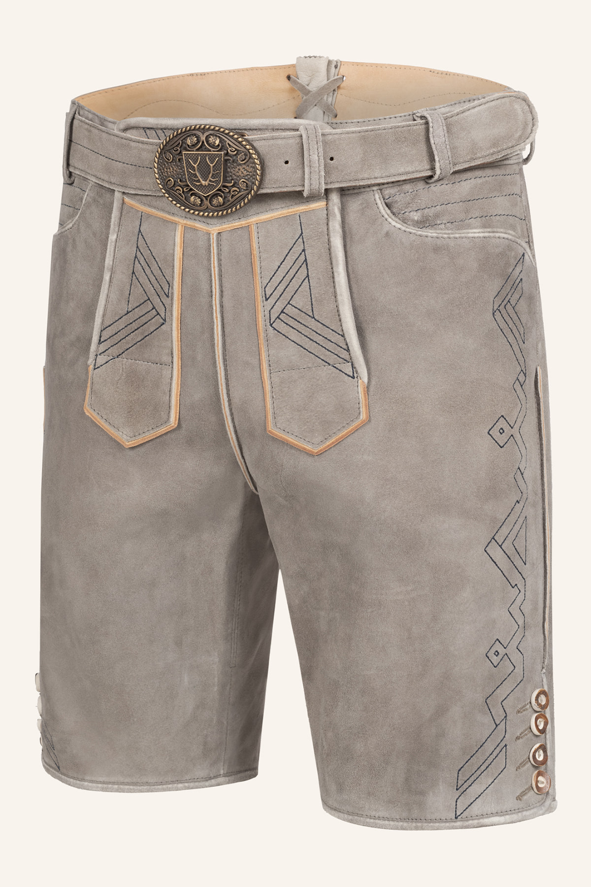 Lederhose Xilas met riem