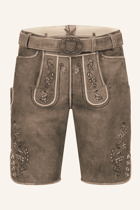 Lederhose Gildo met riem